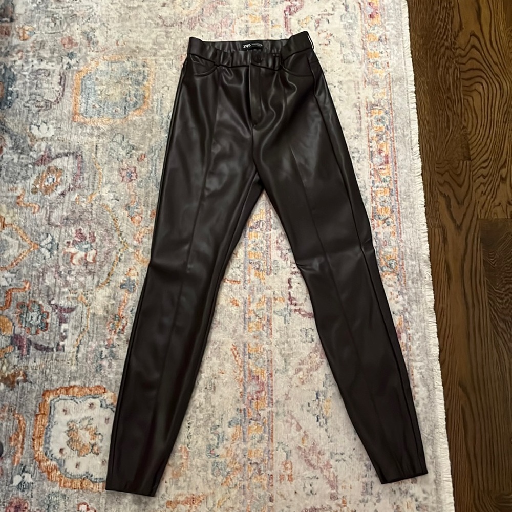Faux leather pant leggings